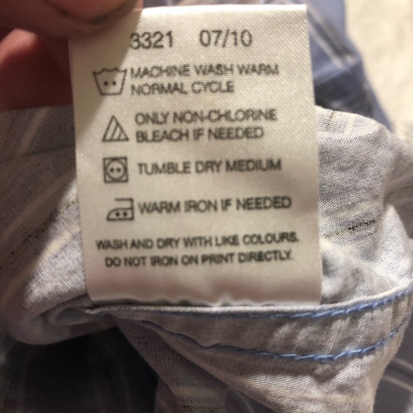 Levi’s Red Tab Button Down Striped Long Sleeve 2010 XL - Picture 6 of 8